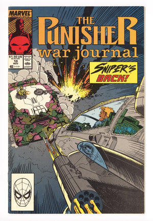 The Punisher War Journal Vol 1 10  High Grade   (1989)