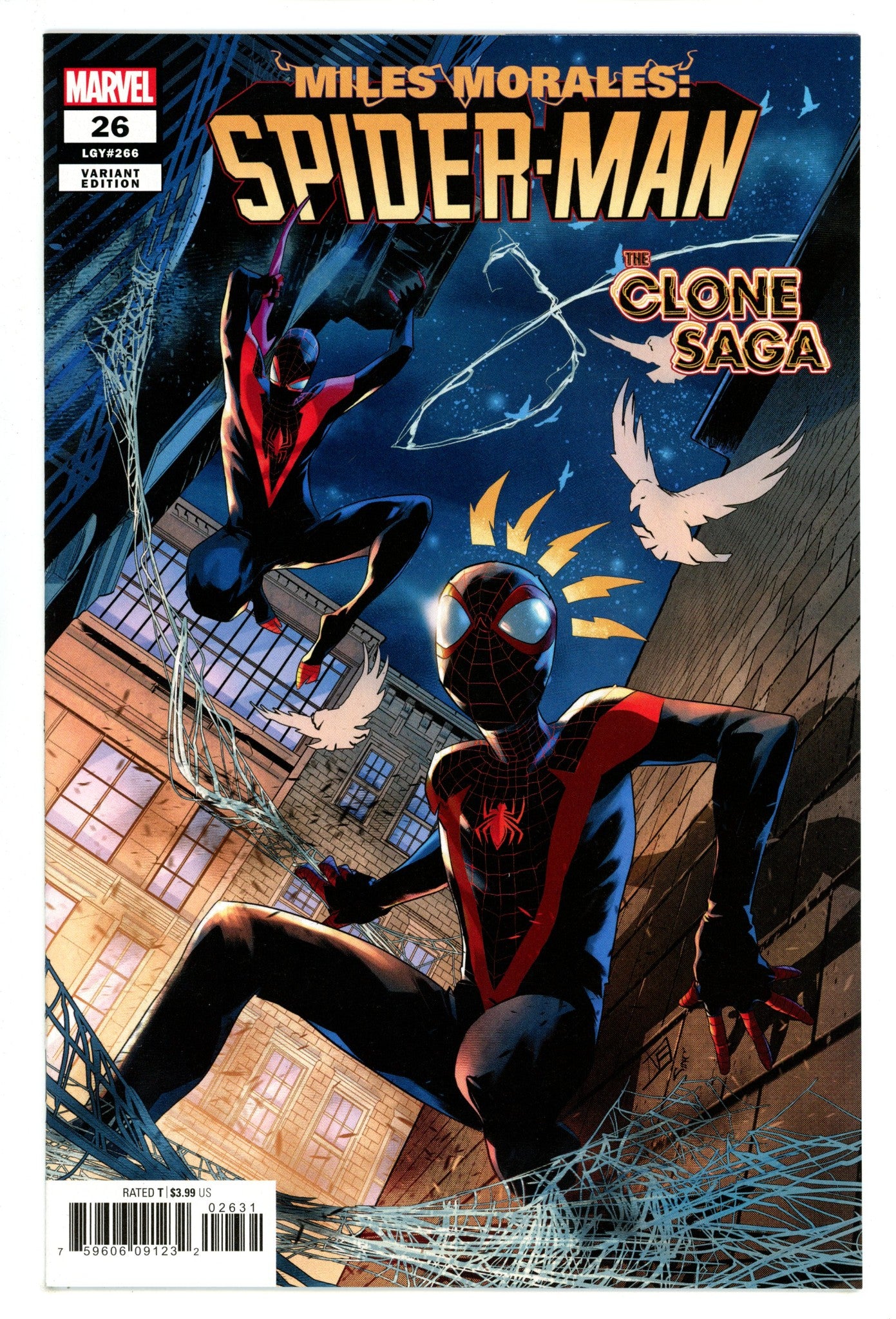 Miles Morales: Spider-Man Vol 1 26 (266) NM- (9.2) (2021) Vicentini Incentive Variant 