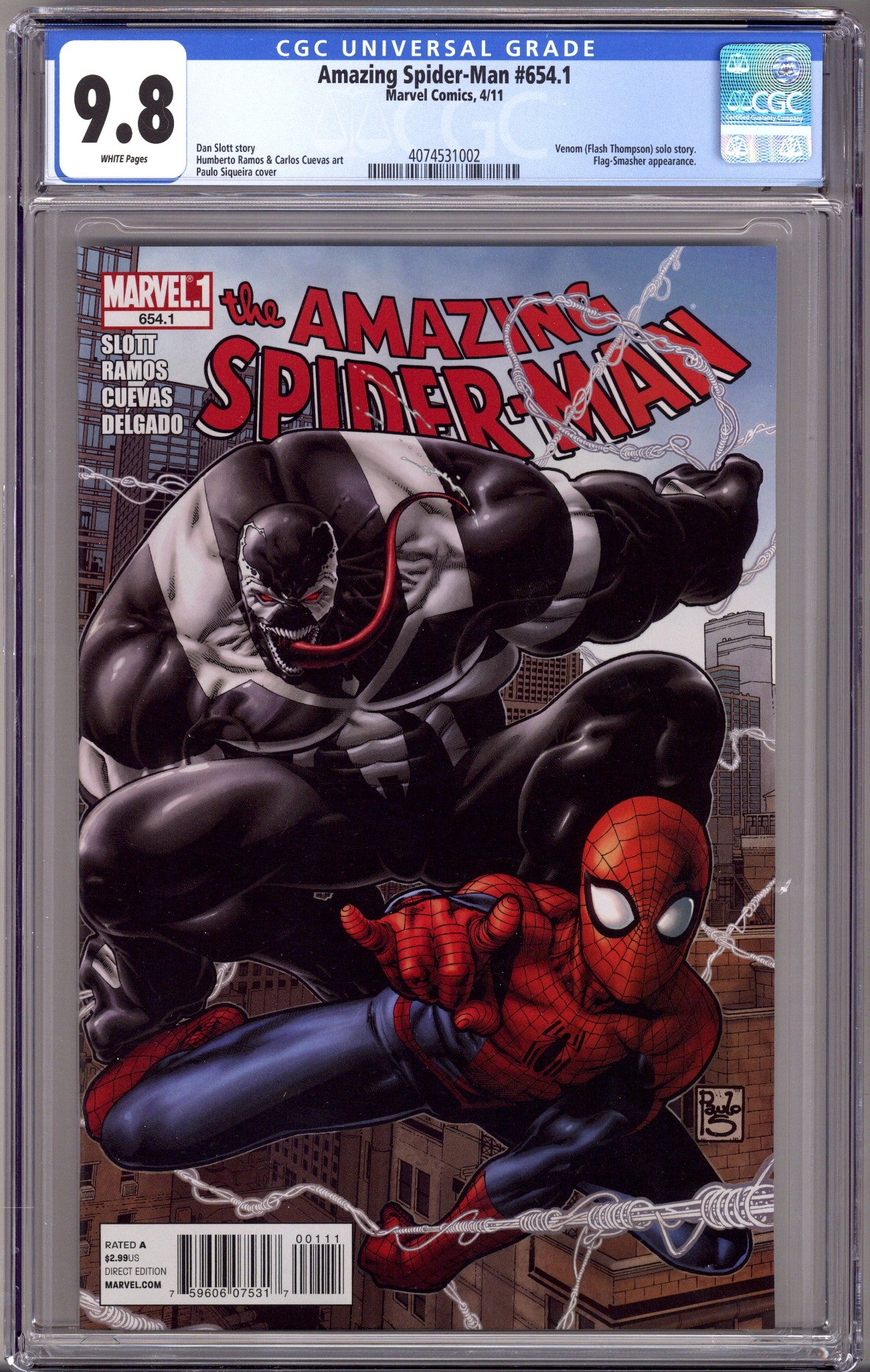 The Amazing Spider-Man Vol 2 654.1 CGC 9.8 (NM/M) (2011) 