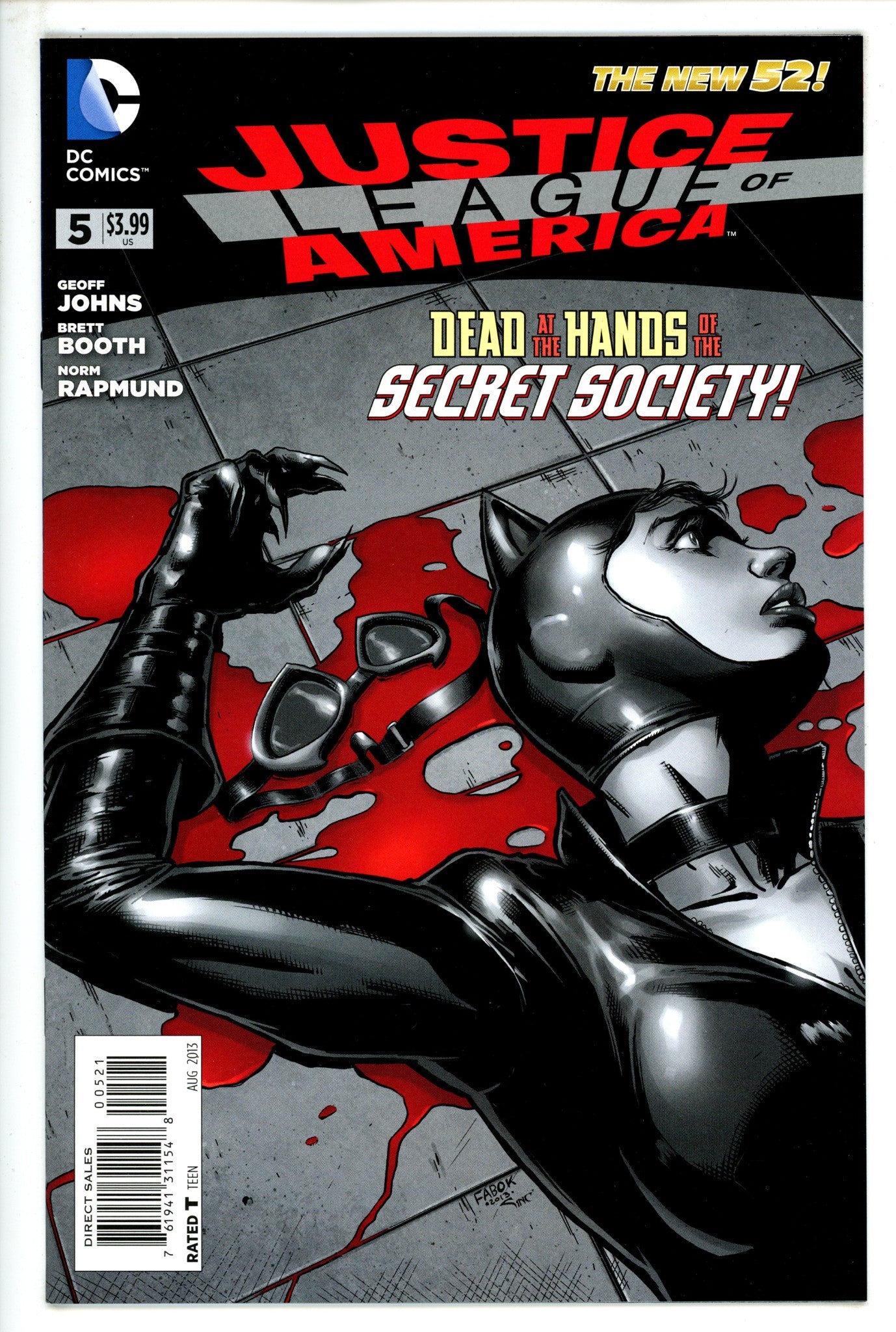 Justice League of America Vol 3 5High Grade(2013) FabokIncentive Variant