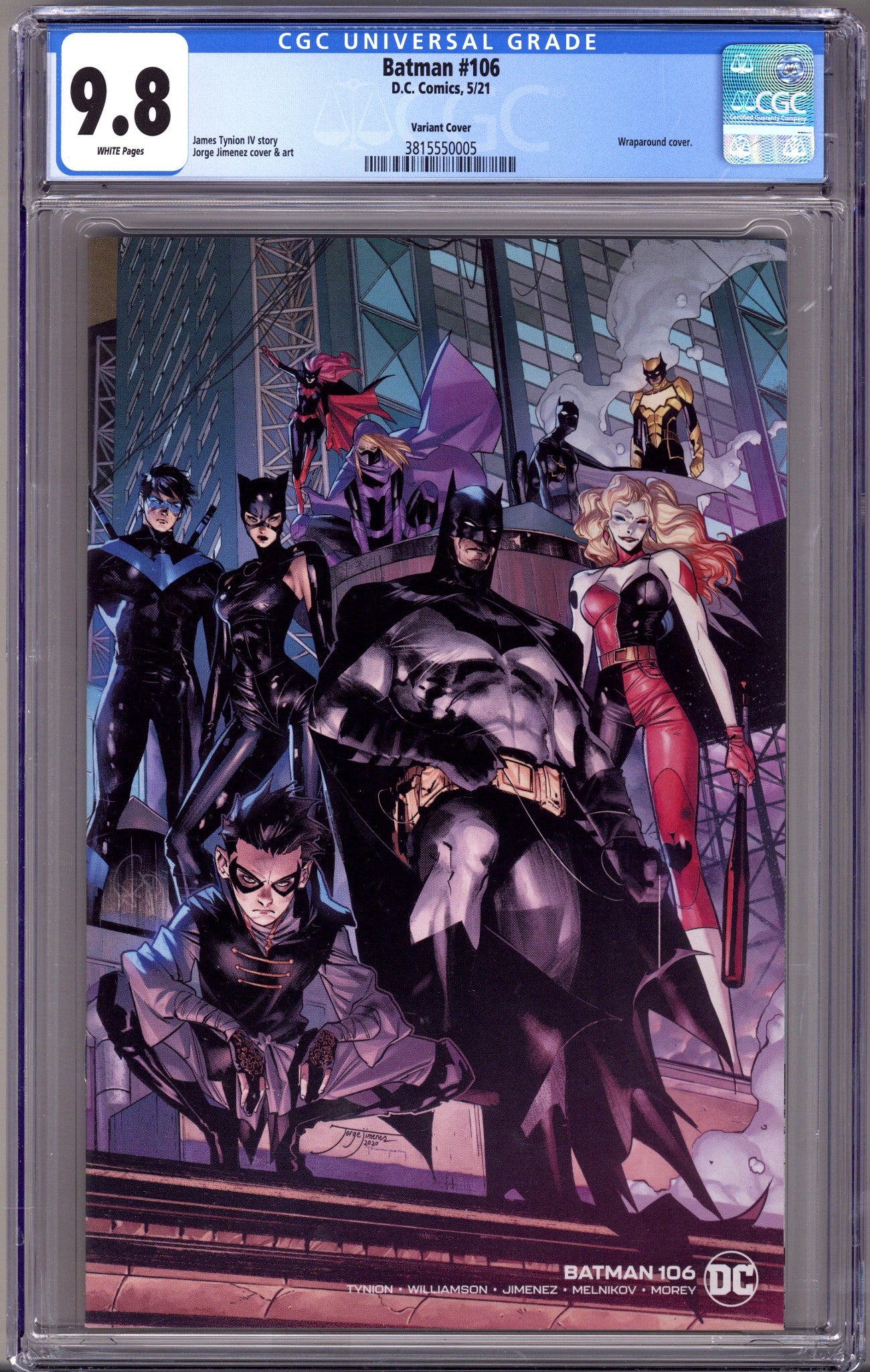 Batman Vol 3 106 CGC 9.8 (NM/M) (2021) Jimenez Variant 
