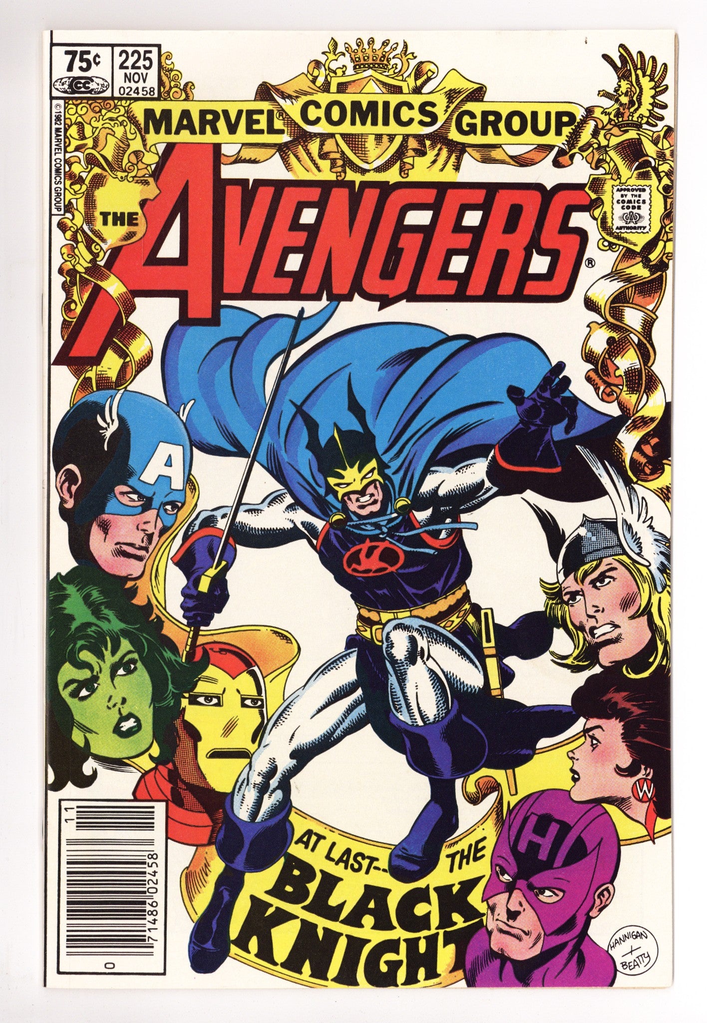 The Avengers Vol 1 225 VF+ (8.5) (1982) Canadian Price Variant 