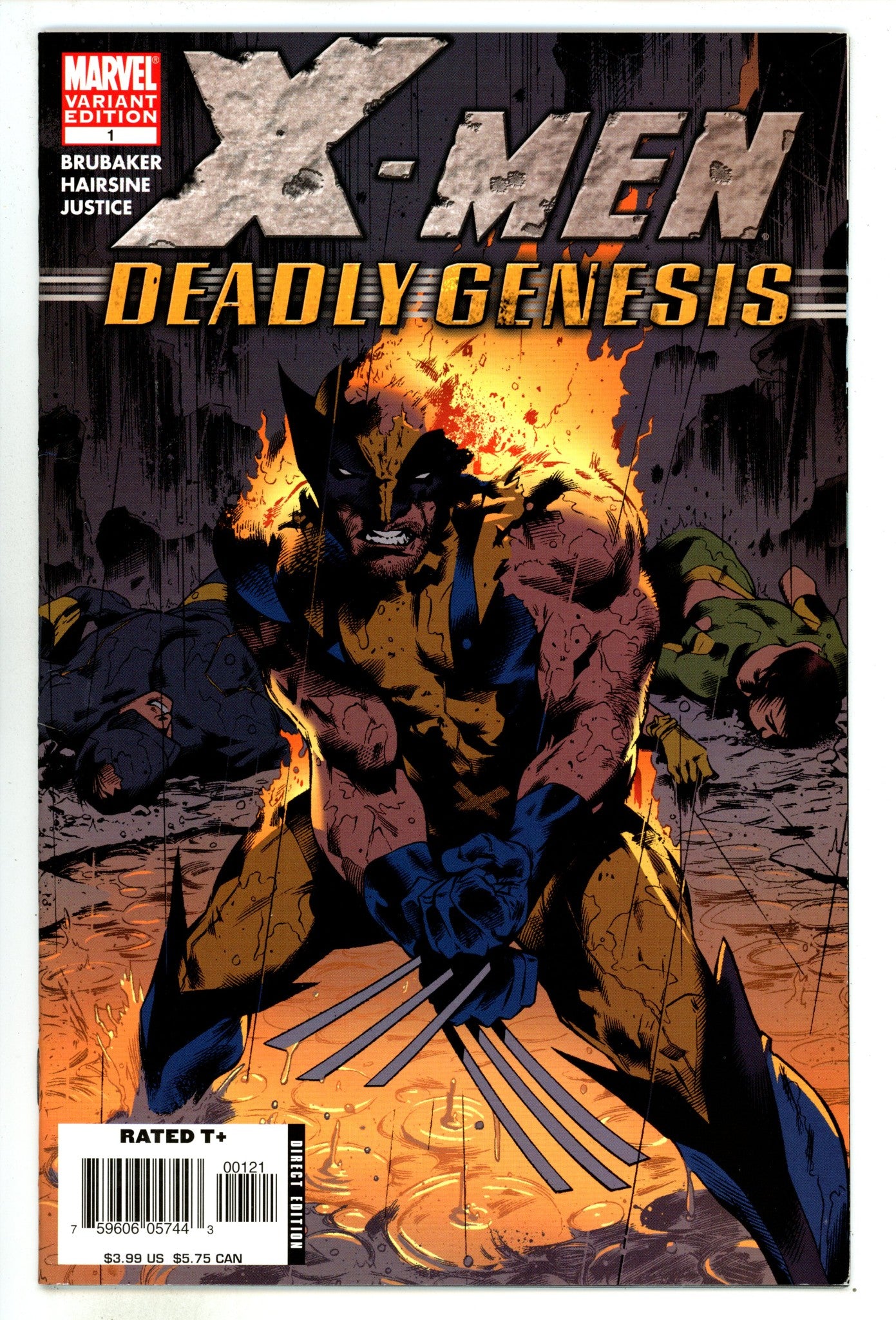 X-Men: Deadly Genesis   1  VF- (7.5)   (2006) Hairsine     Variant  