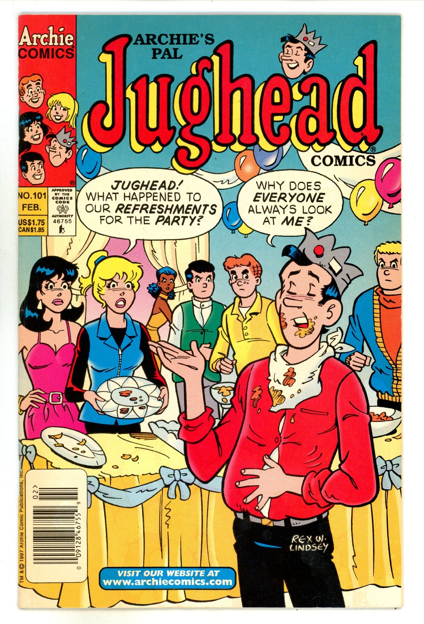 Archie's Pal Jughead Comics  101  Very Low Grade  (1998)  Newsstand  