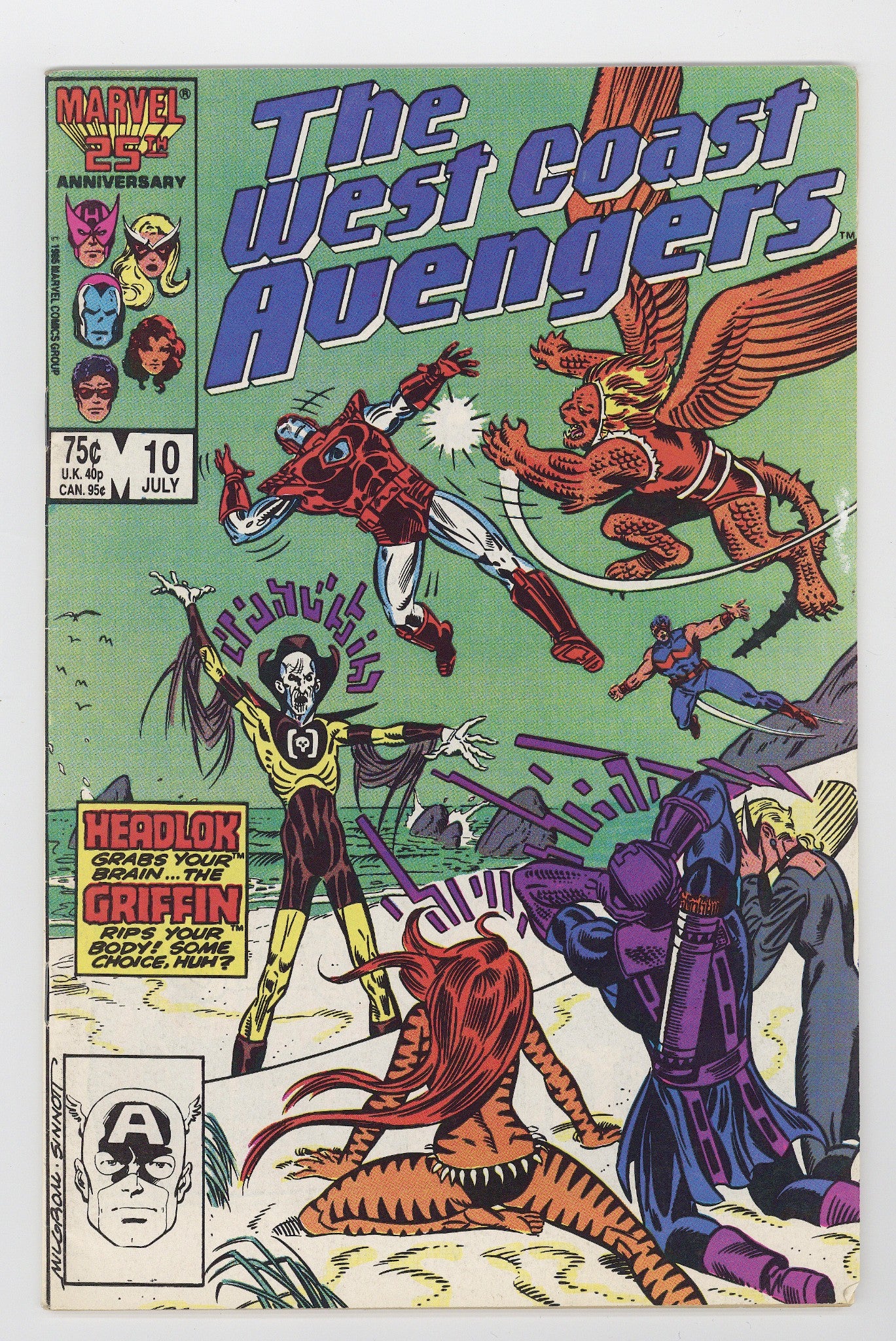 West Coast Avengers Vol 2 10 Mid Grade (1986) 