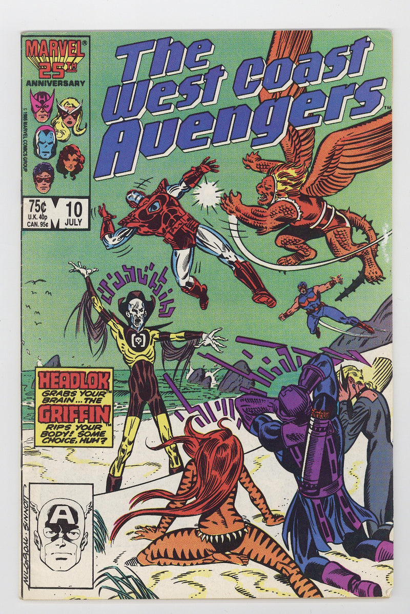 West Coast Avengers Vol 2 10 Mid Grade (1986) 