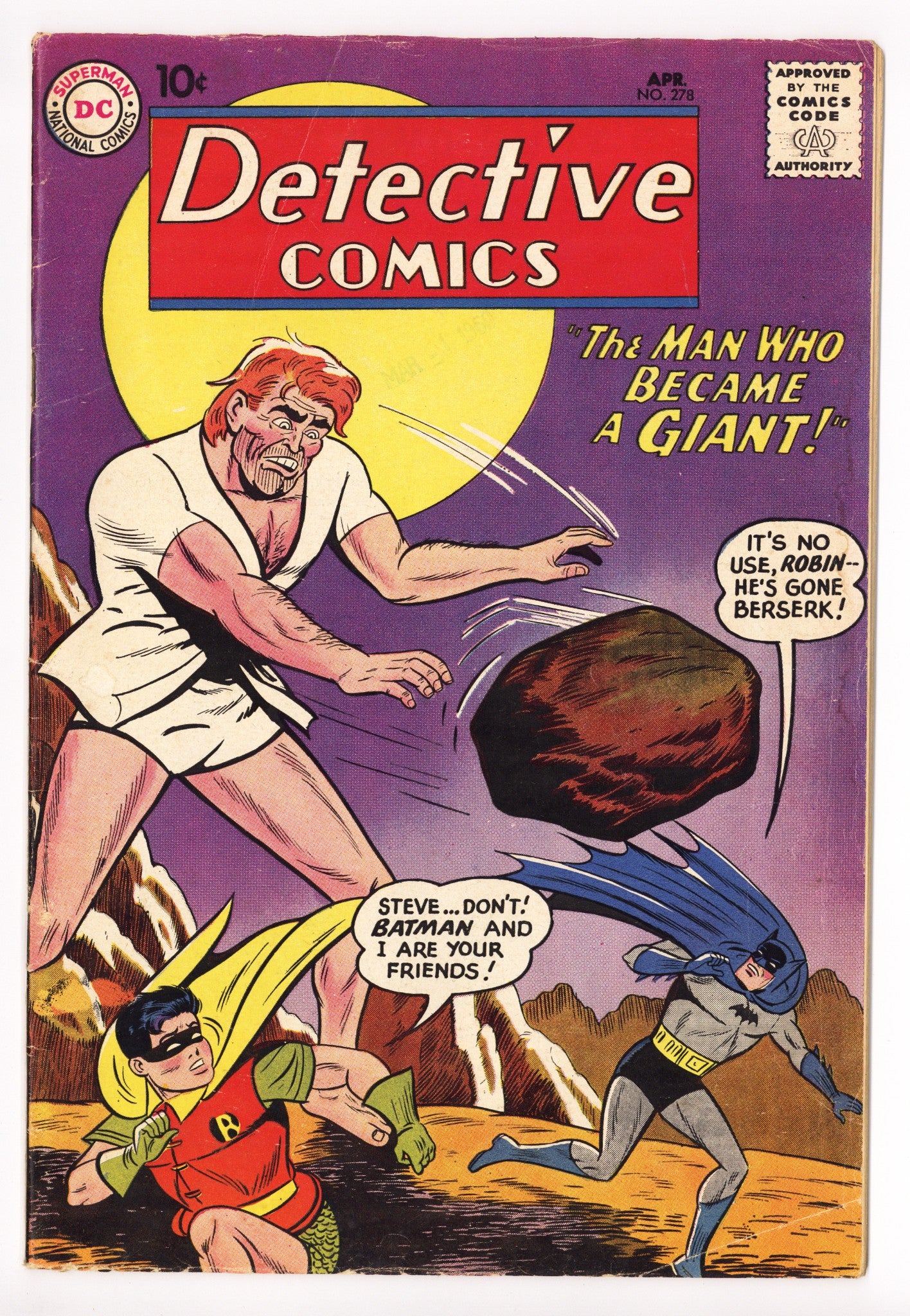 Detective Comics Vol 1 278 VG/FN (5.0) (1960) 