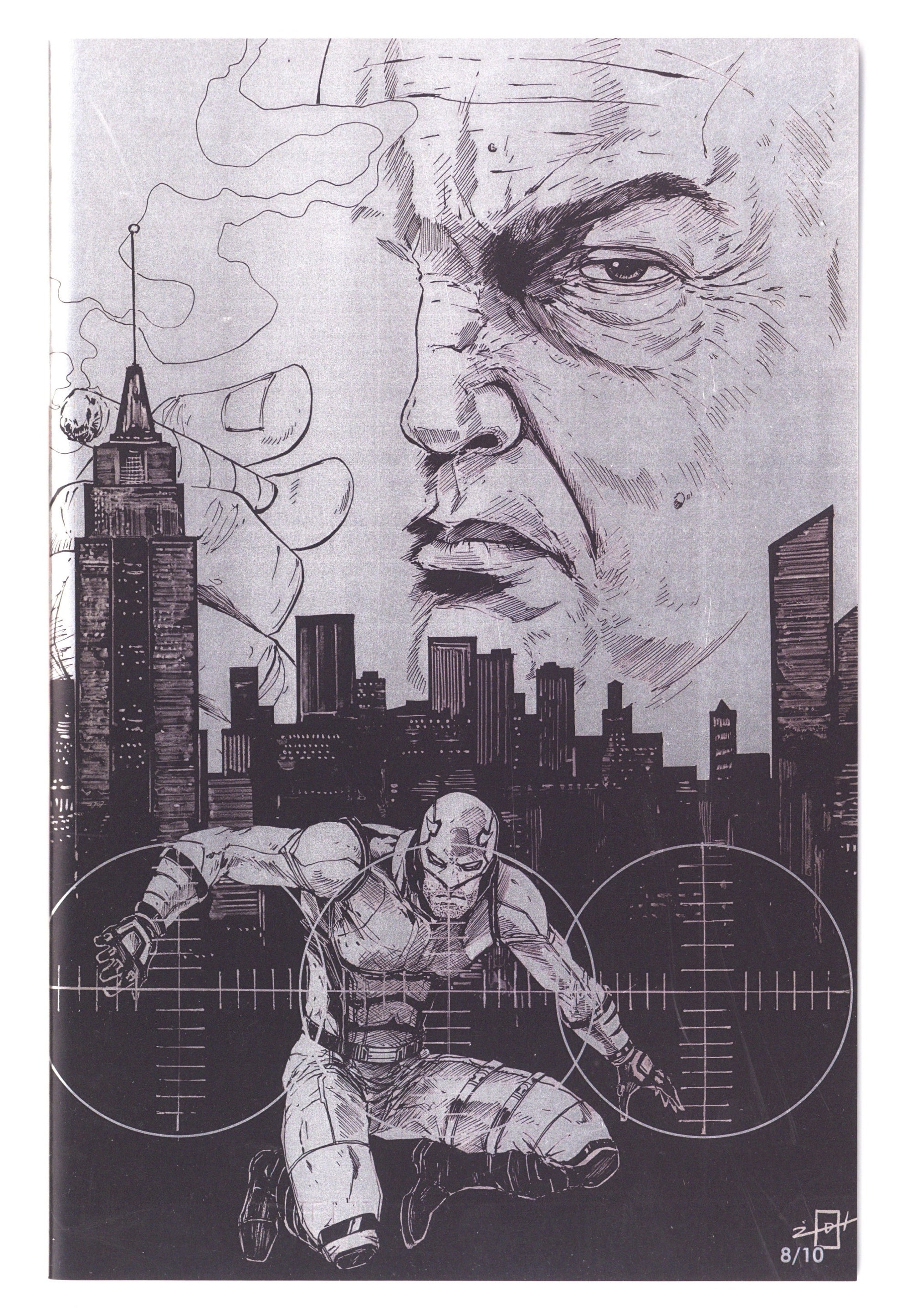 Fame: Charlie Cox   1  NM (9.4) 8/10  (2025) Uribe Sketch Foil Exclusive Variant  