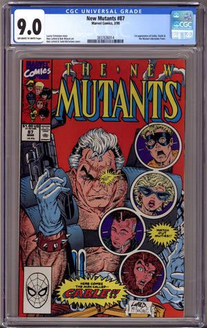 The New Mutants Vol 1 87 CGC 9.0 (VF/NM) (1990)