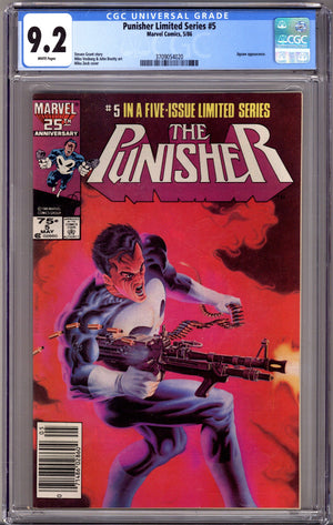 The Punisher Vol 1 5 CGC 9.2 (NM-)   (1986)     Newsstand