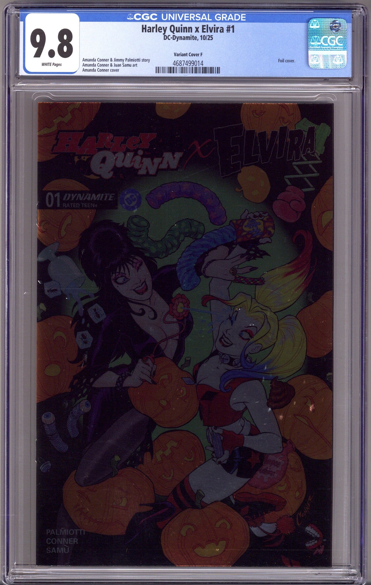 Harley Quinn x Elvira 1 CGC 9.8 (NM/M) (2025) Conner Foil Variant 