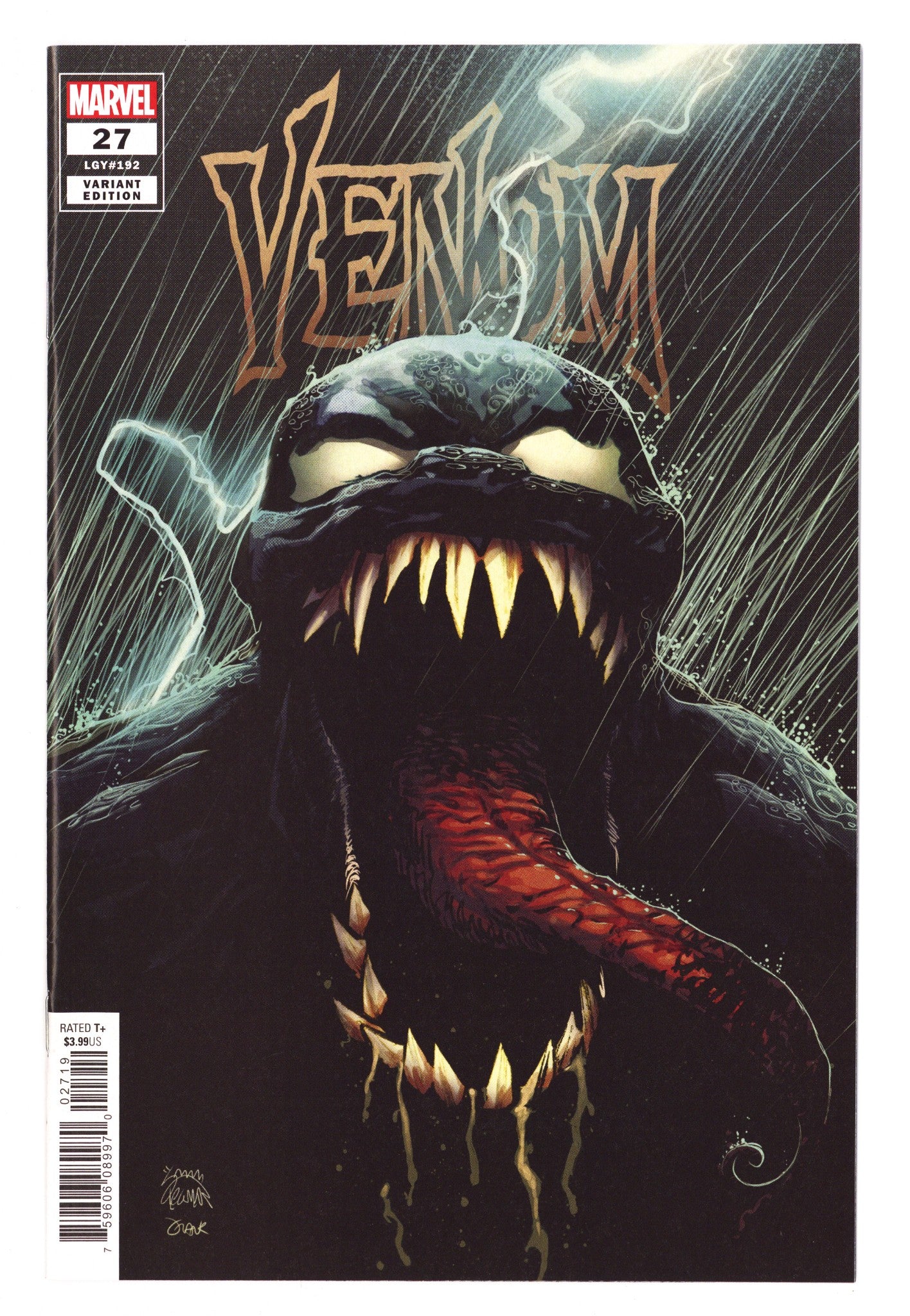 Venom Vol 4 27 (192) High Grade (2020) Stegman Variant 