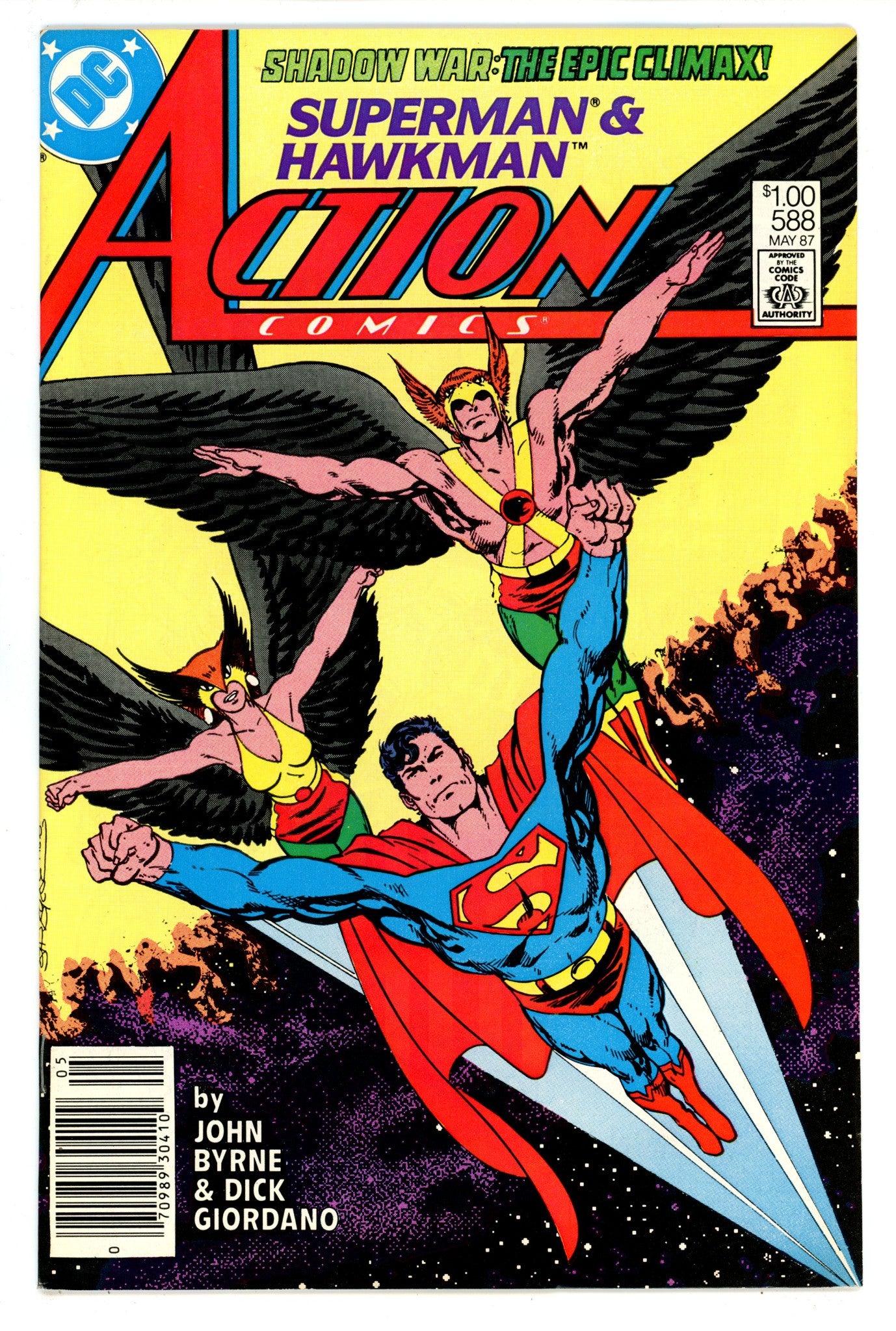 Action Comics Vol 1 588 FN+ (6.5) (1987) Canadian Price Variant 