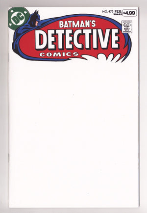 Detective Comics Vol 1 475 Facsimile Blank Variant (2026)