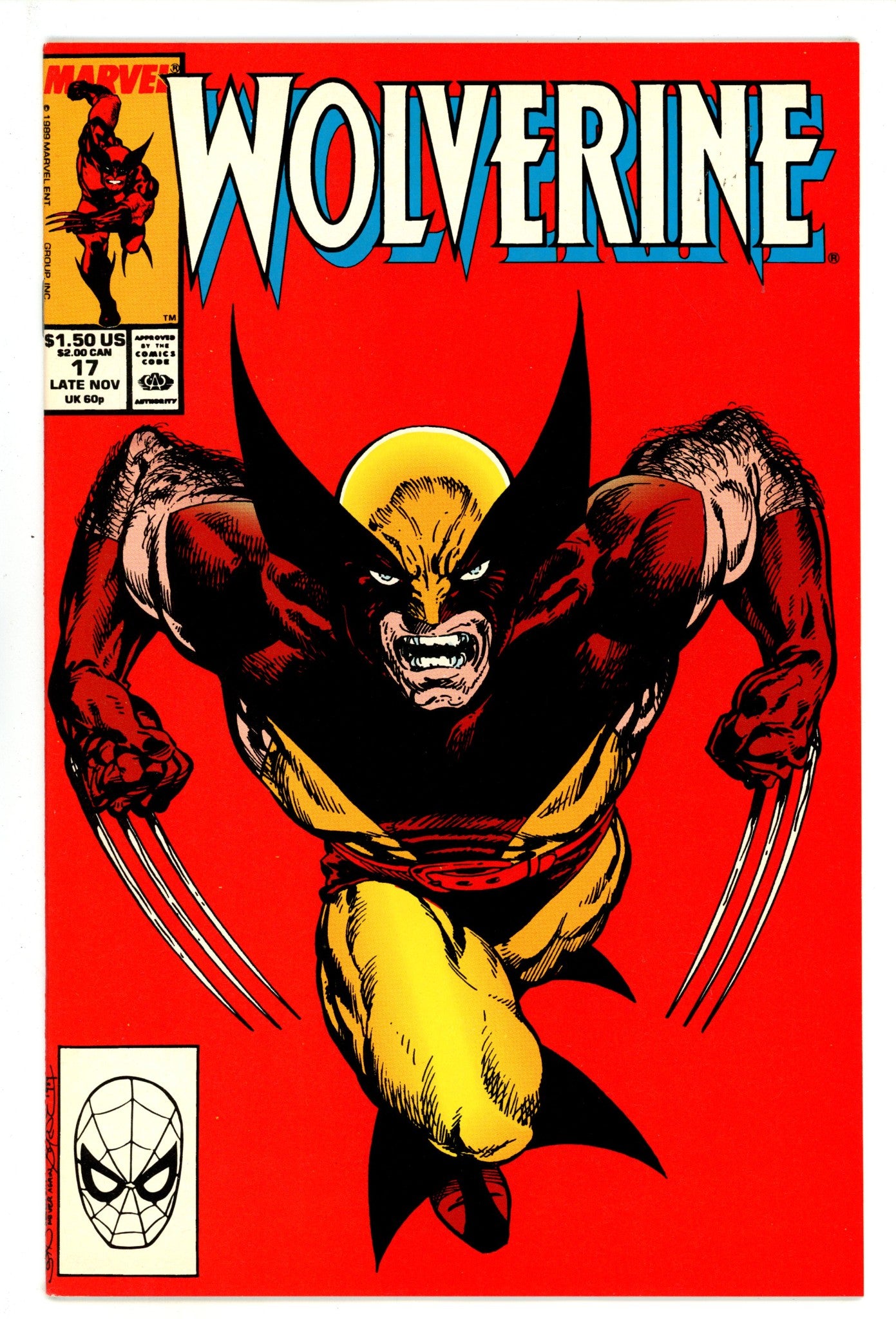 Wolverine Vol 2 17 NM (9.4) (1989) 