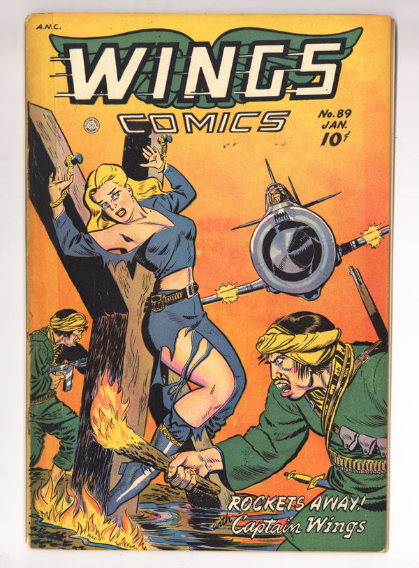 Wings Comics 89 VG/FN (5.0) Tape, Staple Replaced (1948)