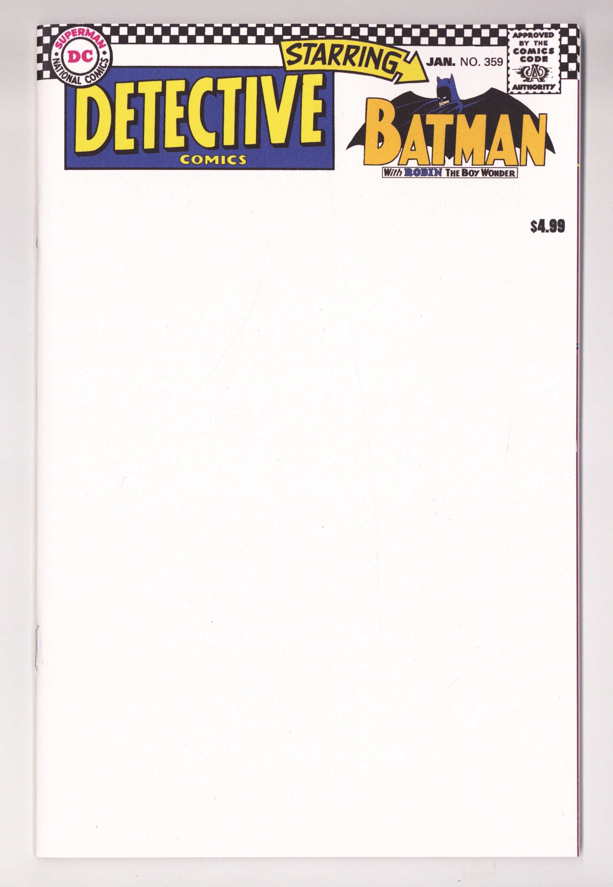 Detective Comics Vol 1 359 Facsimile Blank Variant (2026)