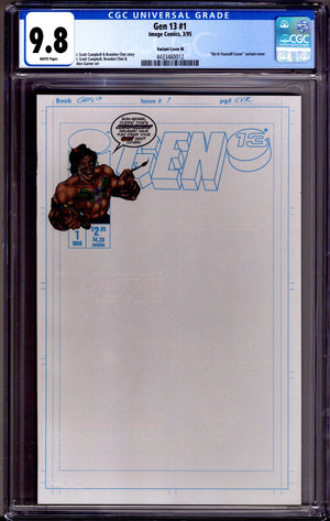 Gen 13 Vol 2 1 CGC 9.8 (NM/M) (1995) Blank Variant