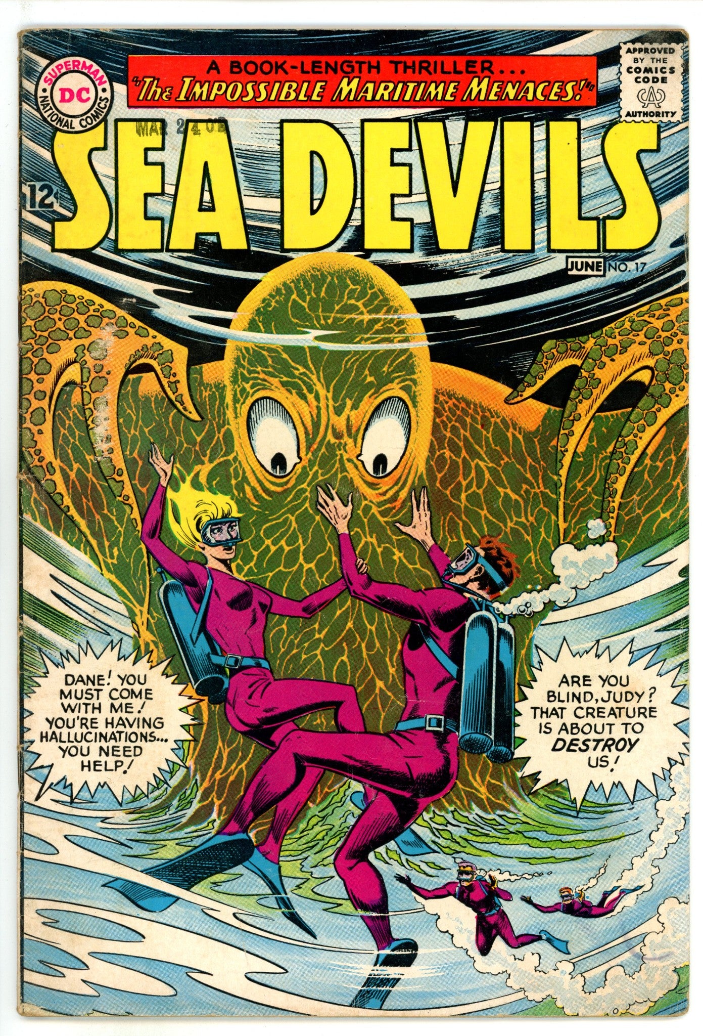 Sea Devils 17 VG (4.0) (1964) 
