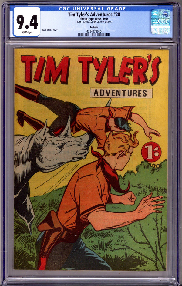 Tim Tyler's Adventures 20 CGC 9.4 (NM) (1965)