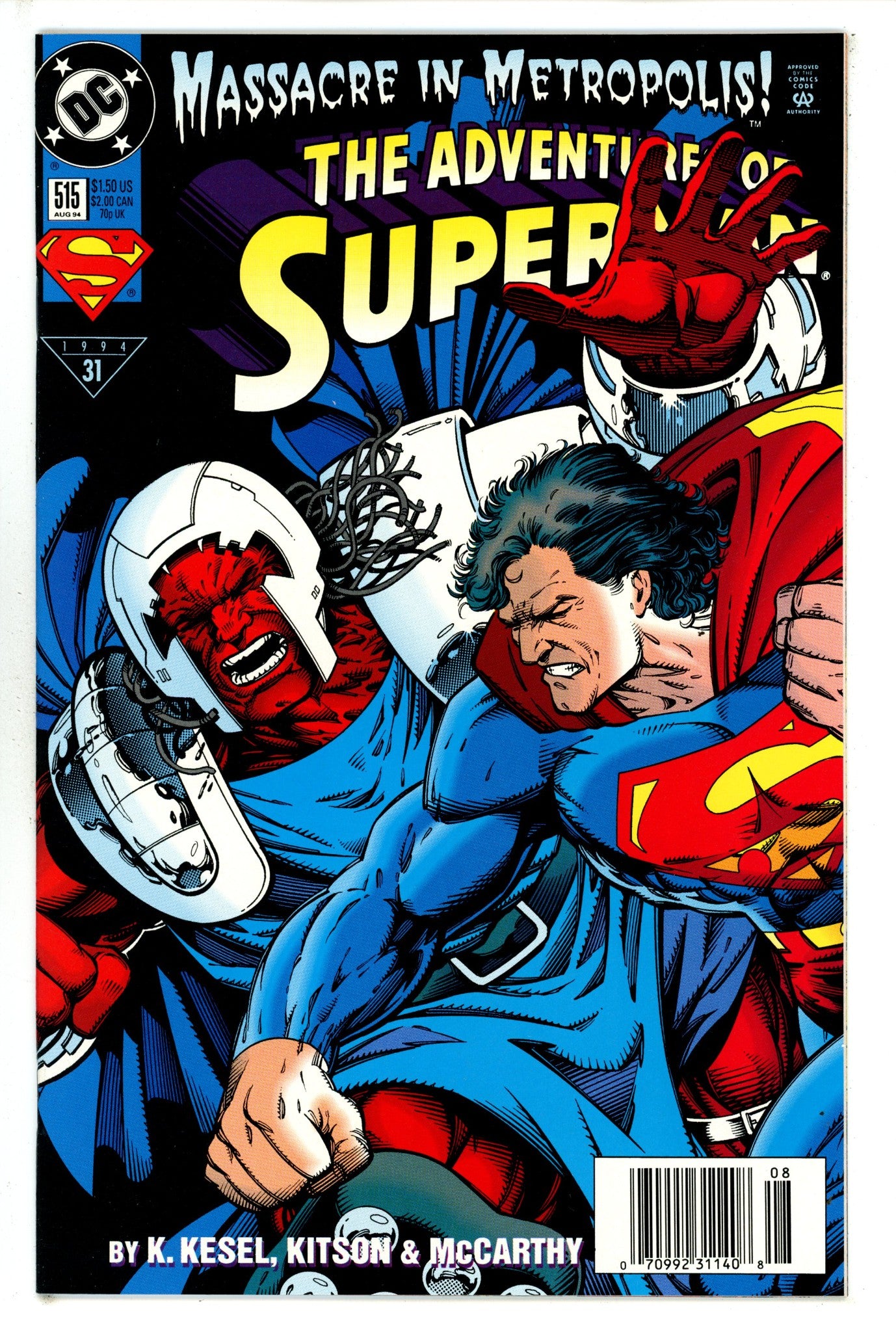 Adventures of Superman Vol 1 515 Newsstand NM (1994)