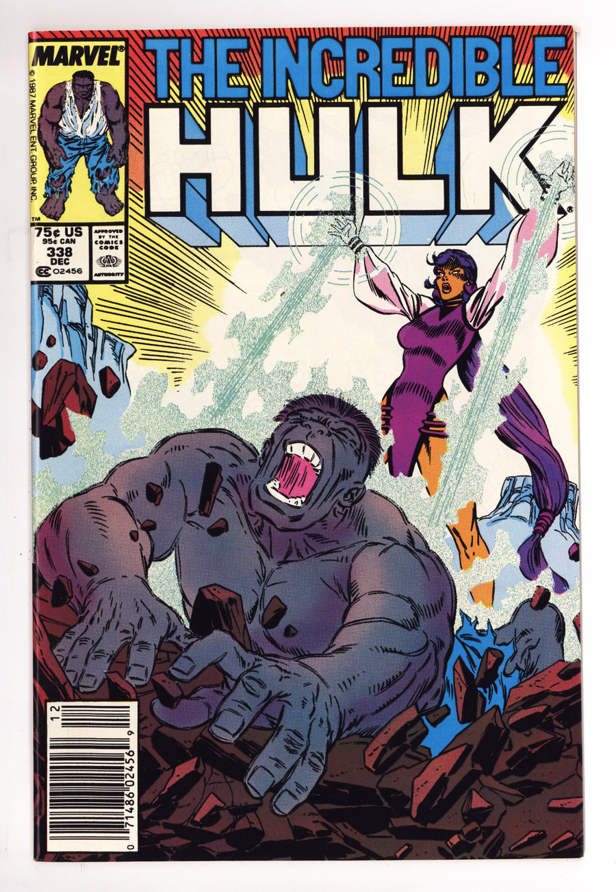The Incredible Hulk Vol 1 338 VF+ (8.5) (1987) Newsstand 