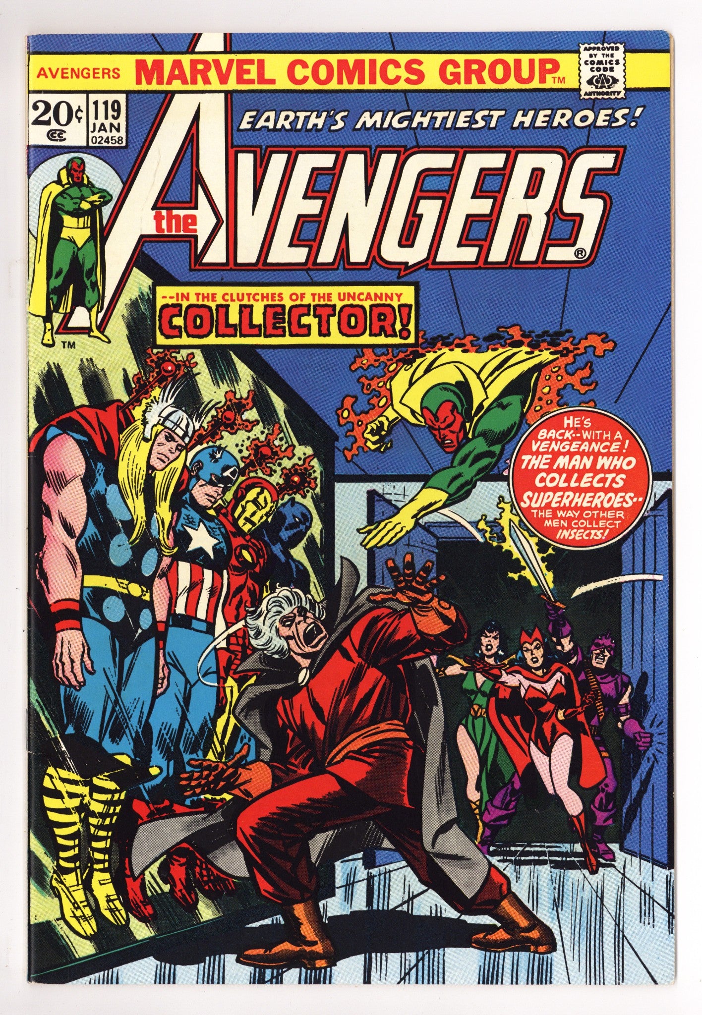 The Avengers Vol 1 119 VF/NM (9.0) (1974) 