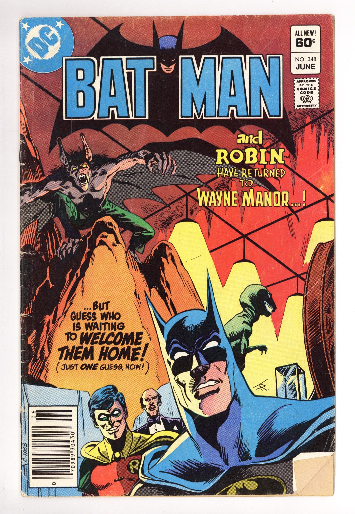 Batman Vol 1 348 Low Grade (1982) Newsstand 
