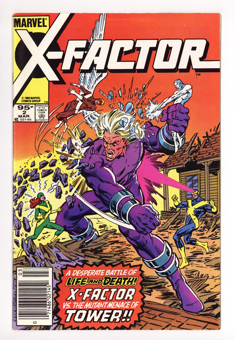 X-Factor Vol 1 2 Mid Grade (1986) Canadian Price Variant 