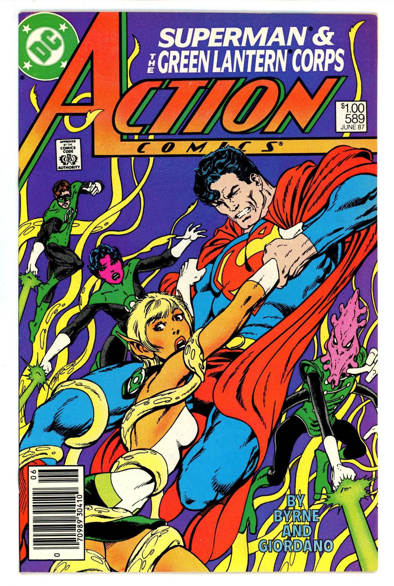 Action Comics Vol 1 589 VF+ (8.5) (1987) Canadian Price Variant 