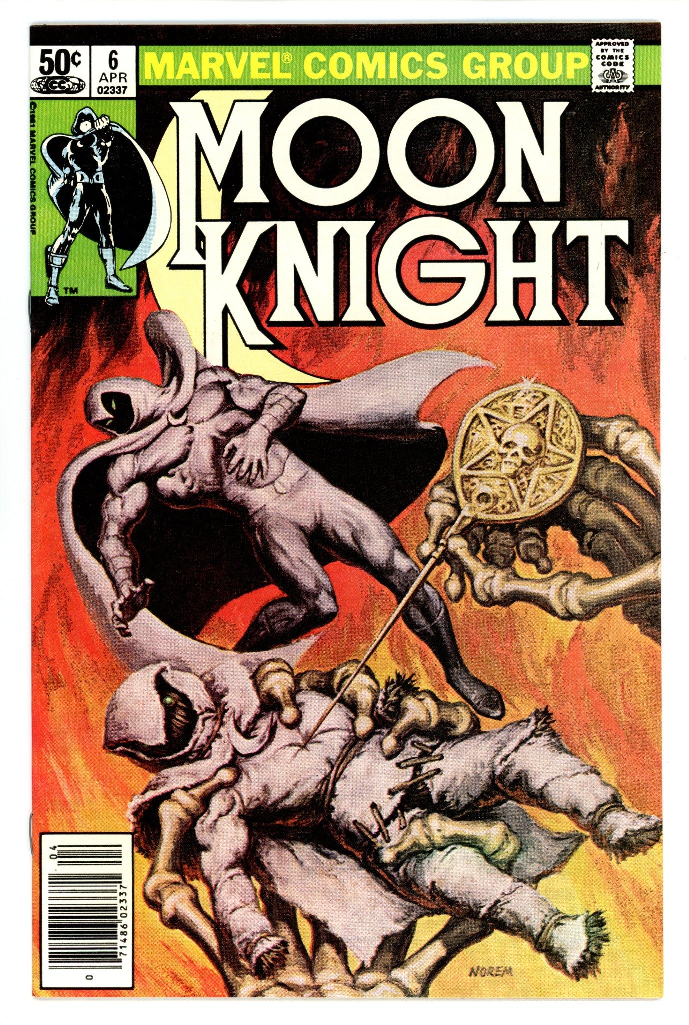Moon Knight Vol 1 6 VF/NM (9.0) (1981) Newsstand 