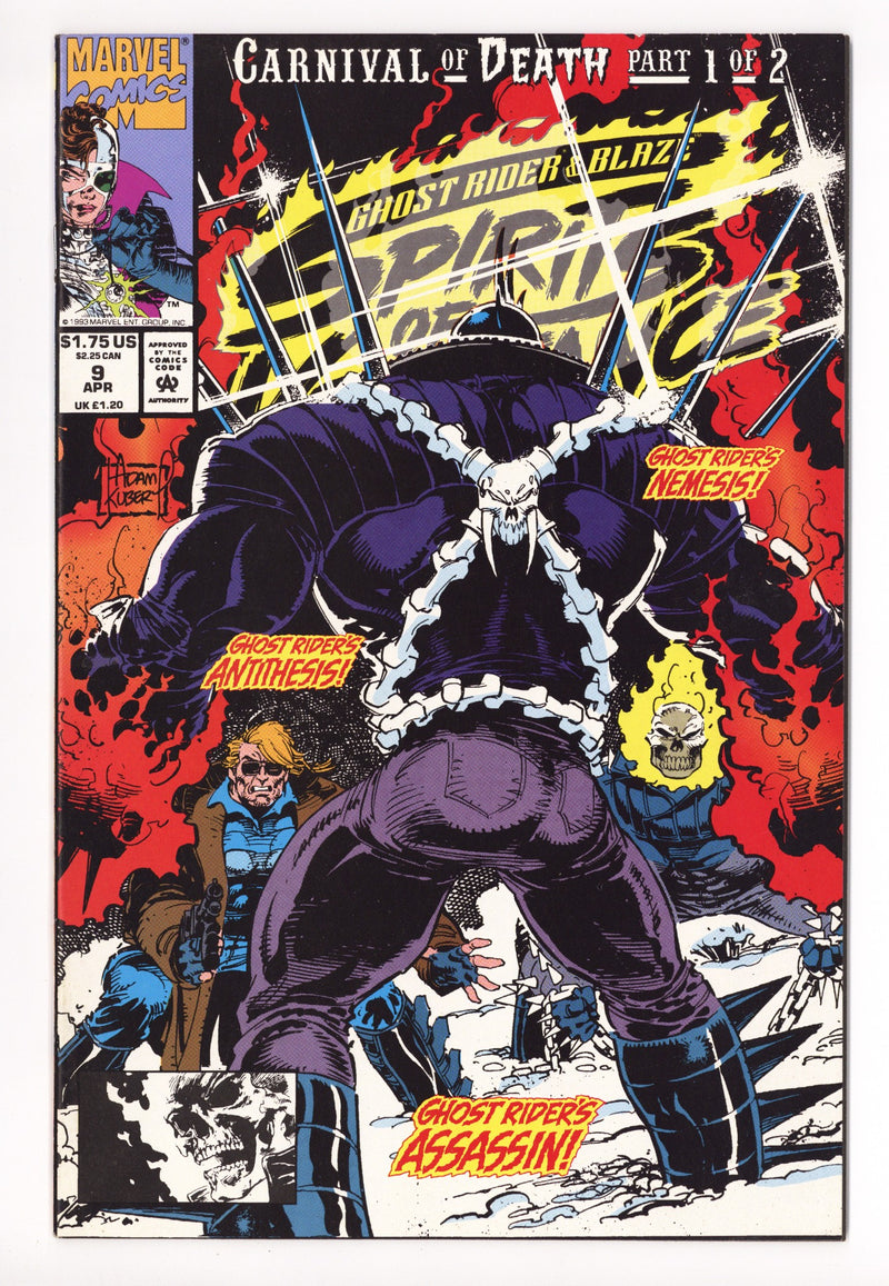 Ghost Rider / Blaze: Spirits of Vengeance 9 Mid Grade (1993) 