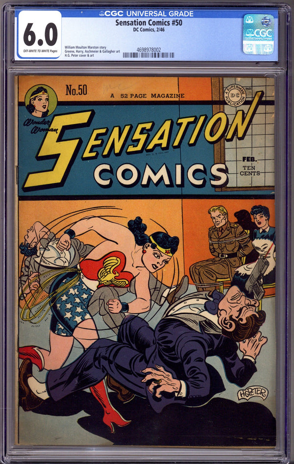 Sensation Comics Vol 1 50 CGC 6.0 (FN) (1946)