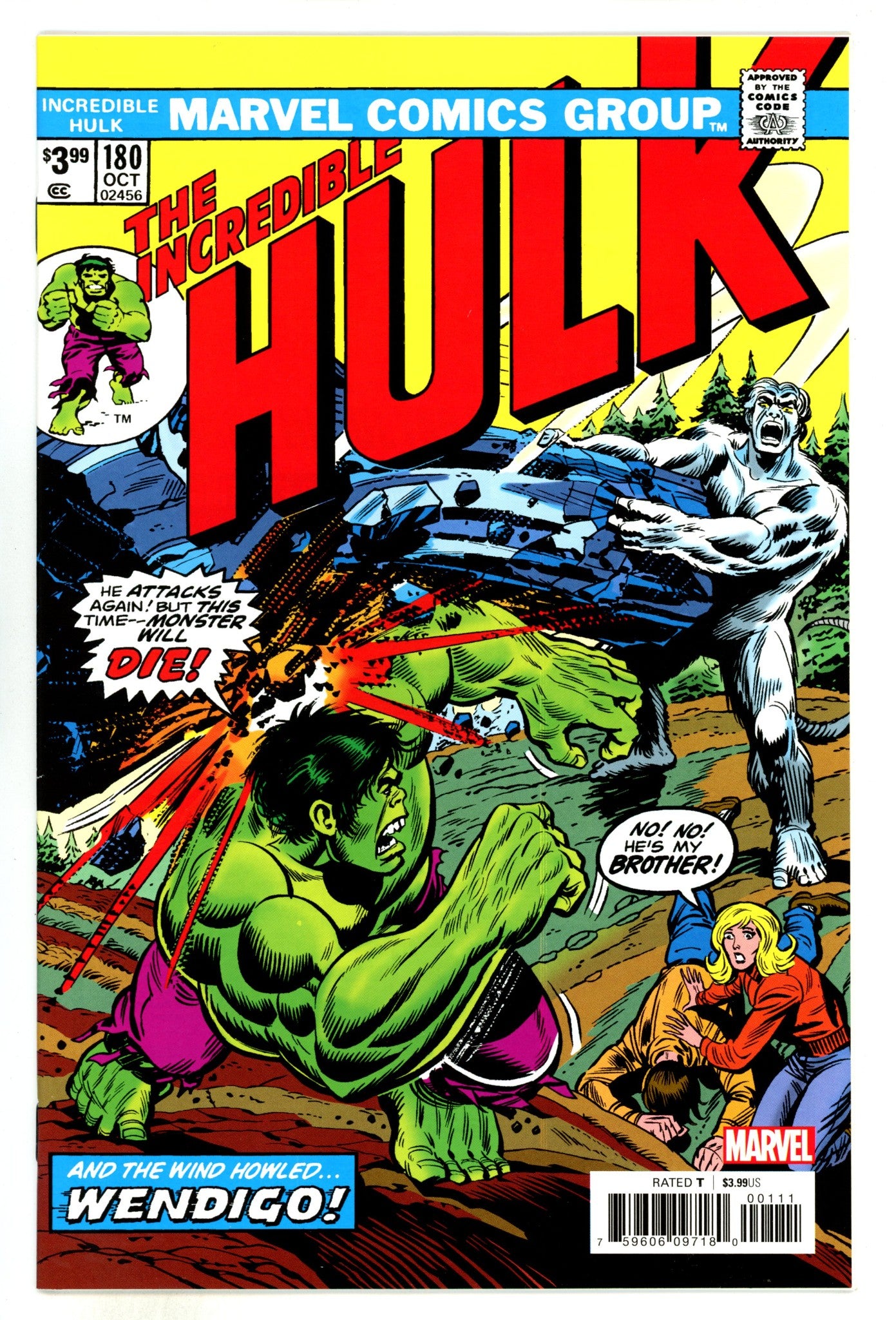Incredible Hulk No. 180 Facsimile Edition [nn] VF/NM (9.0) (2020) 