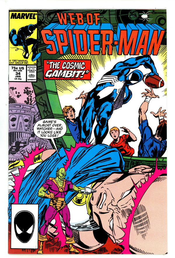 Web of Spider-Man Vol 1 34 High Grade (1988)