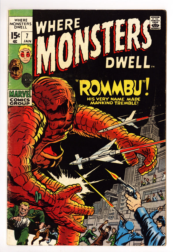 Where Monsters Dwell Vol 1 7 FN- (5.5) (1971)