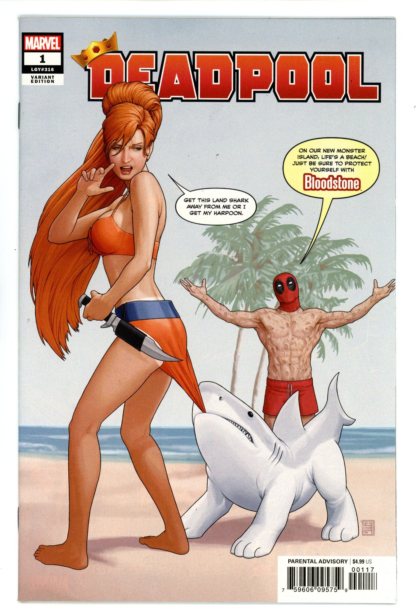 Deadpool Vol 7 1 (316) NM- (9.2) (2020) Christopher Variant 