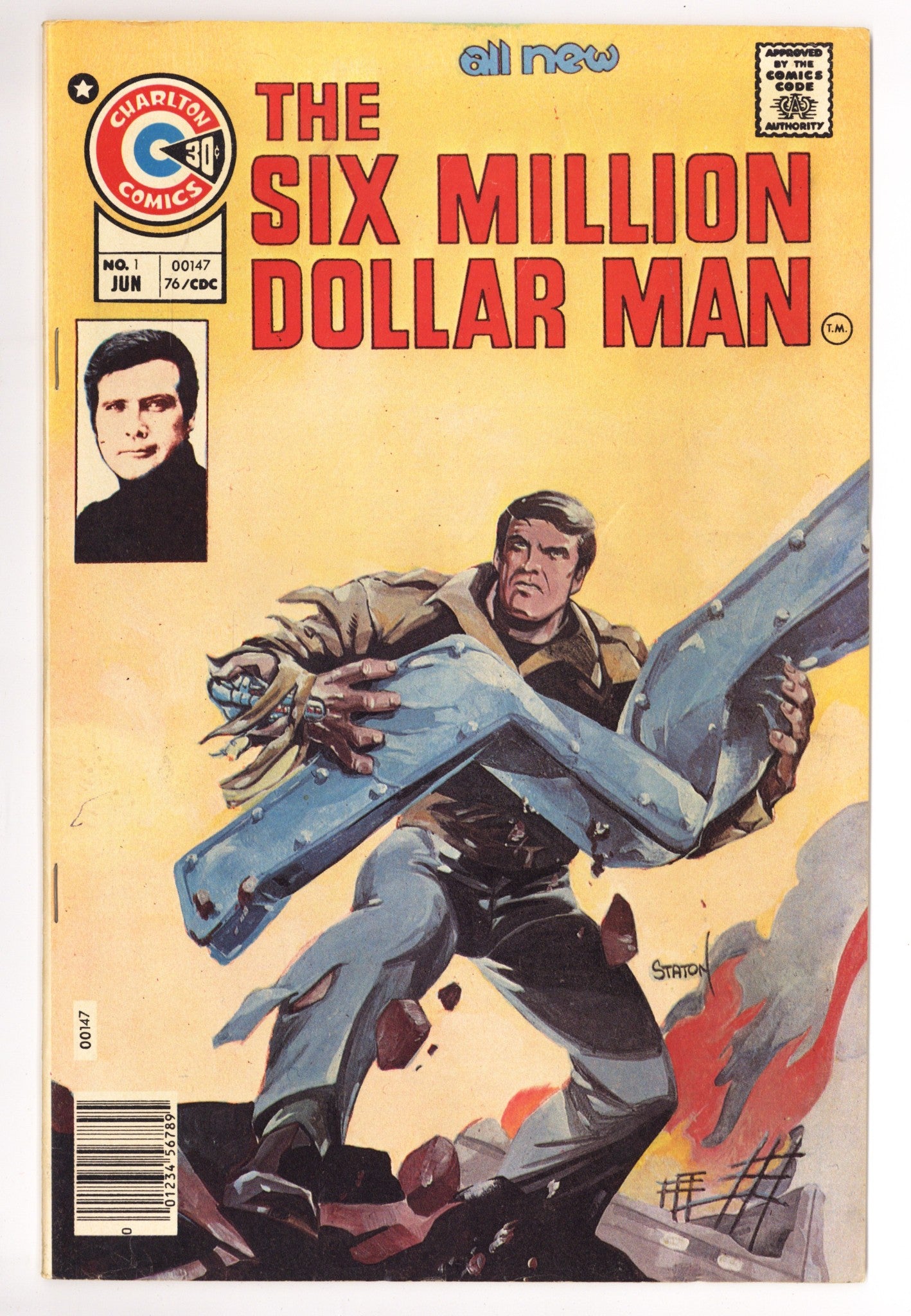 The Six Million Dollar Man 1 VG/FN (5.0) (1976) 