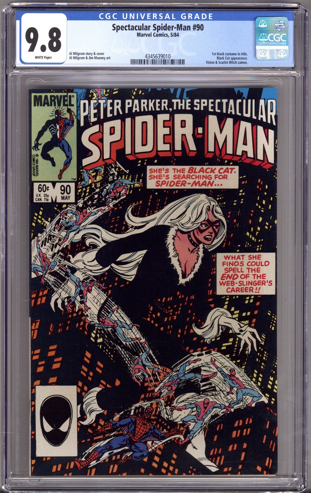The Spectacular Spider-Man Vol 1 90 CGC 9.8 (NM/M) (1984) 
