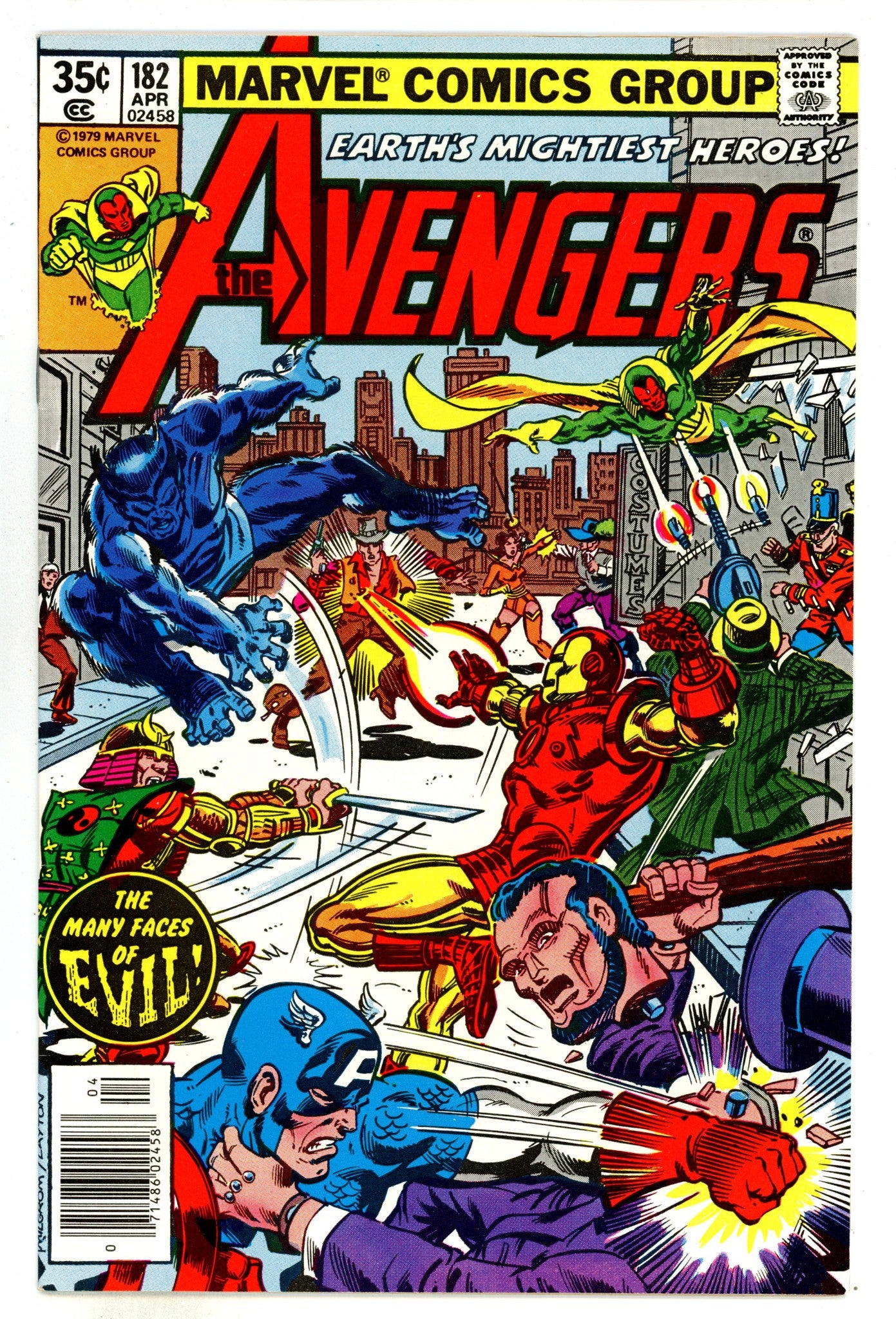 The Avengers Vol 1 182  VF (8.0)   (1979)        