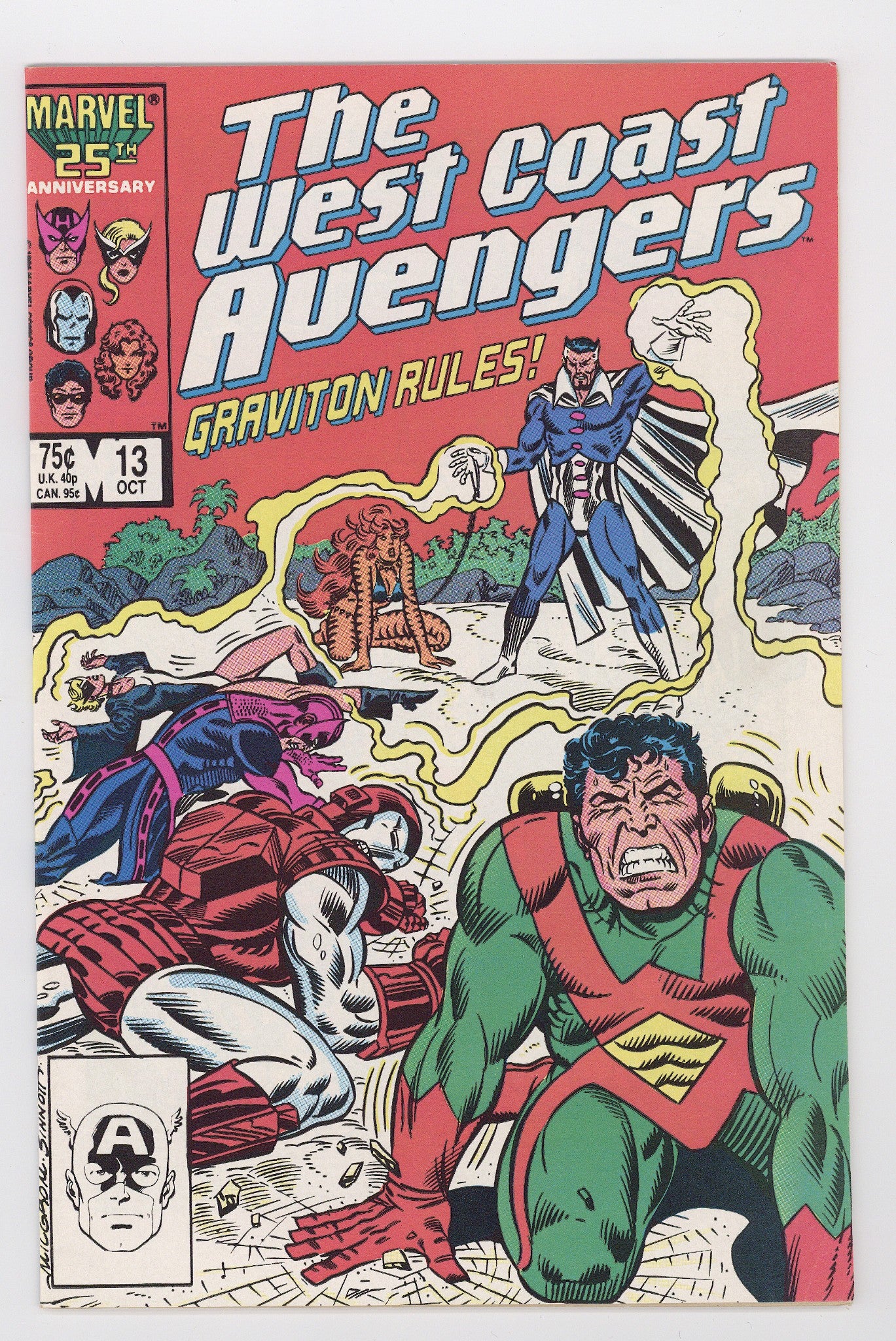 West Coast Avengers Vol 2 13 Mid Grade (1986) 