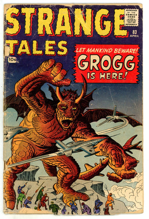 Strange Tales Vol 1 83 FR (1.0) Cover Detached (1961) 