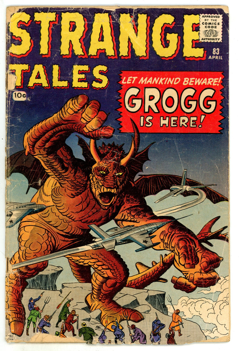 Strange Tales Vol 1 83 FR (1.0) Cover Detached (1961) 