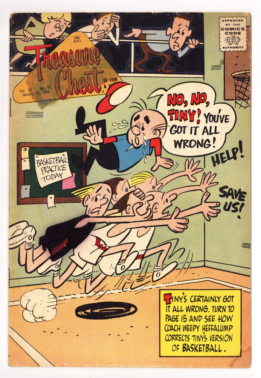 Treasure Chest of Fun and Fact Vol 19 10 [356] Very Low Grade (1964) 