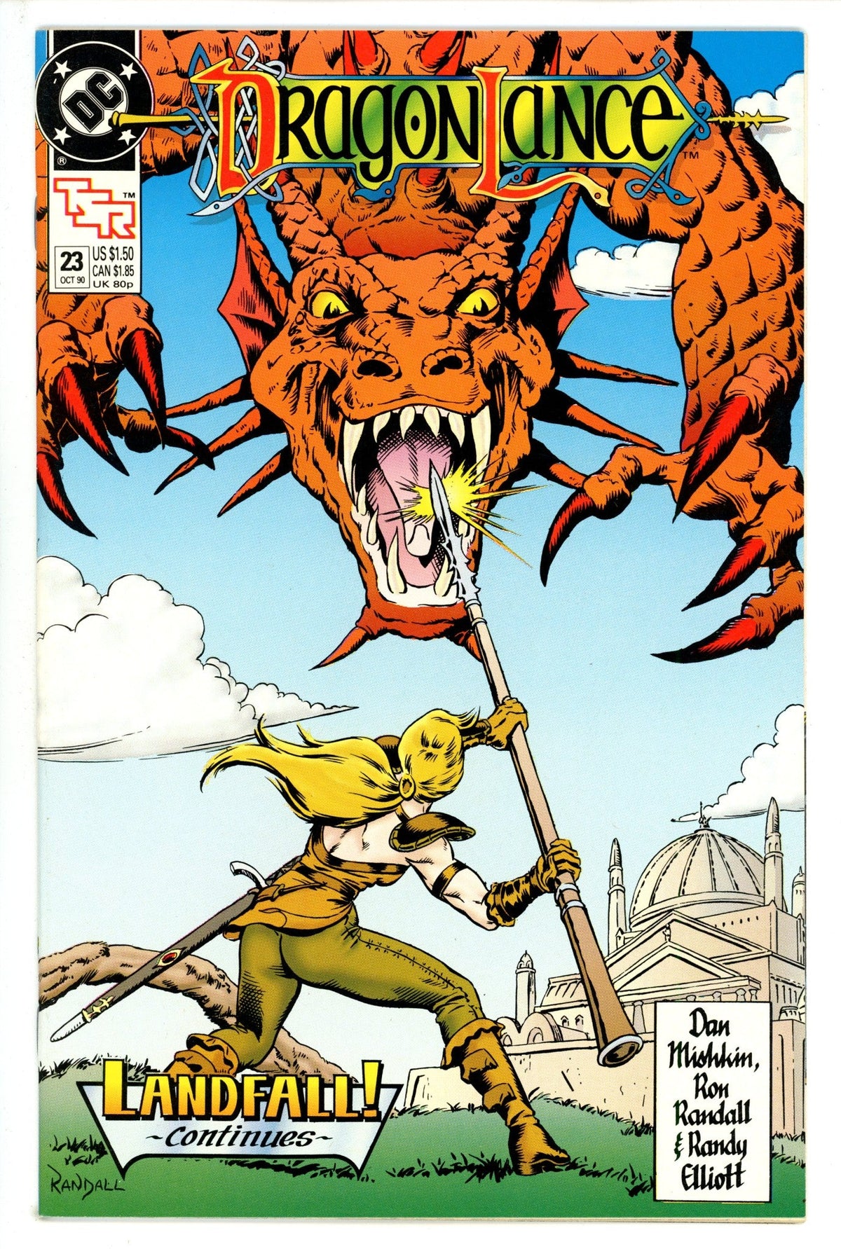 Dragonlance Comic Book   23  High Grade   (1990)
