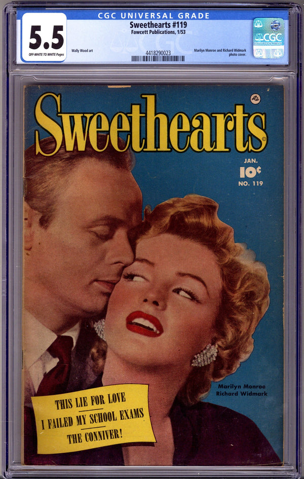 Sweethearts 119 CGC 5.5 (FN-) (1953)