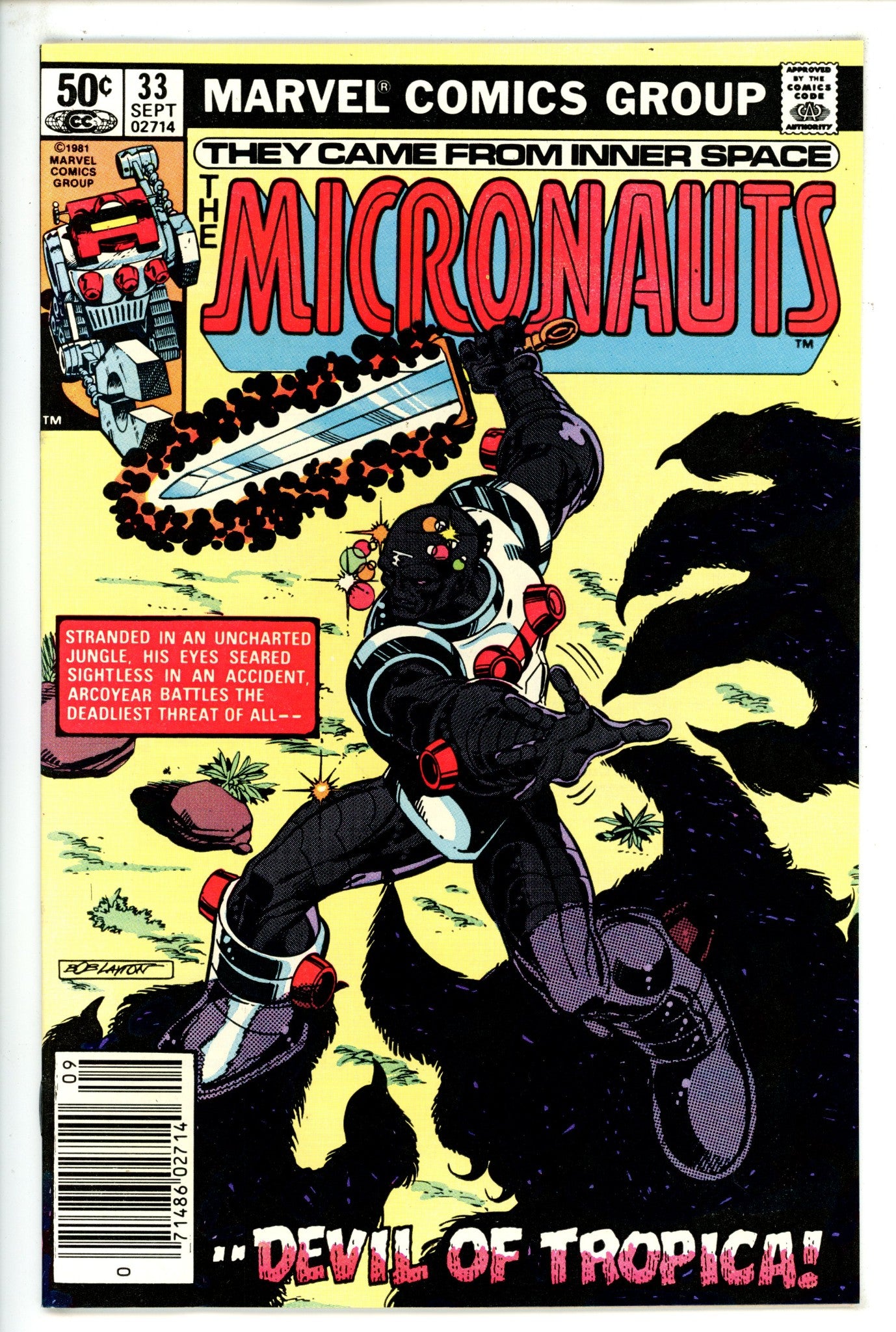 Micronauts Vol 1 33 Newsstand (1981)