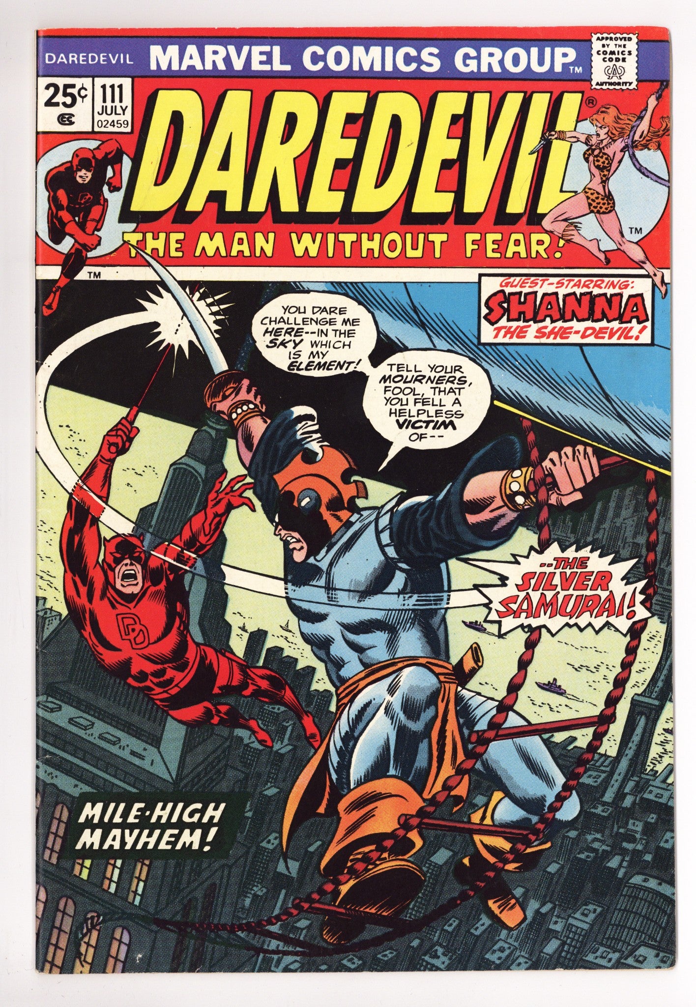 Daredevil Vol 1 111 FN+ (6.5) (1974) 