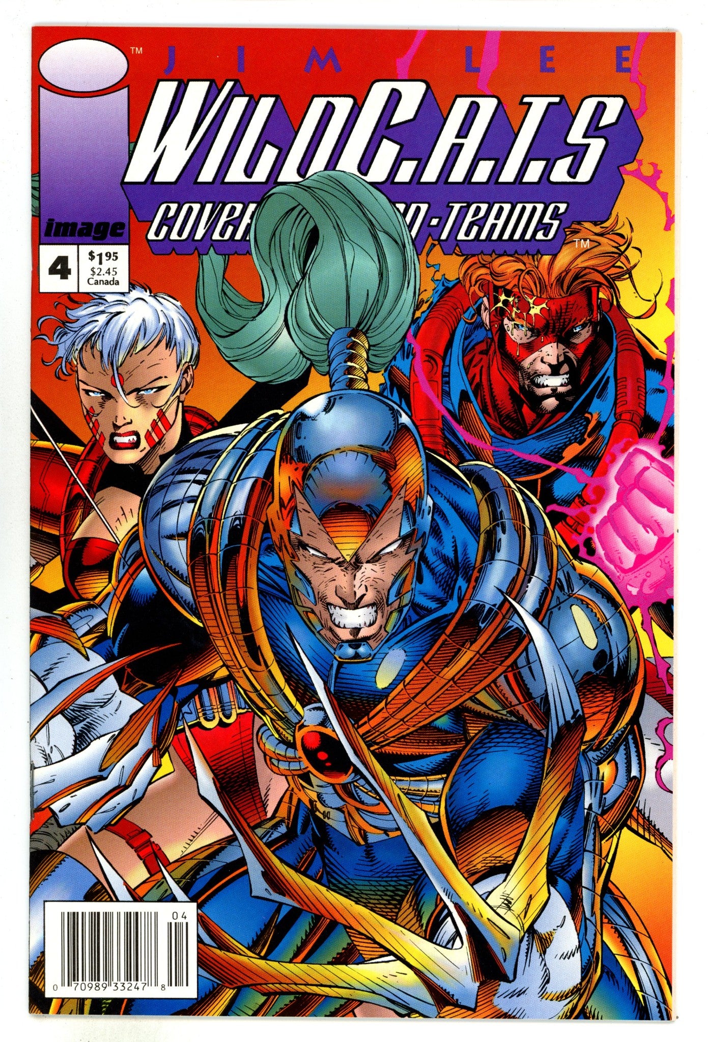 WildC.A.T.s: Covert Action Teams Vol 1 4 NM (9.4) (1993) Newsstand 