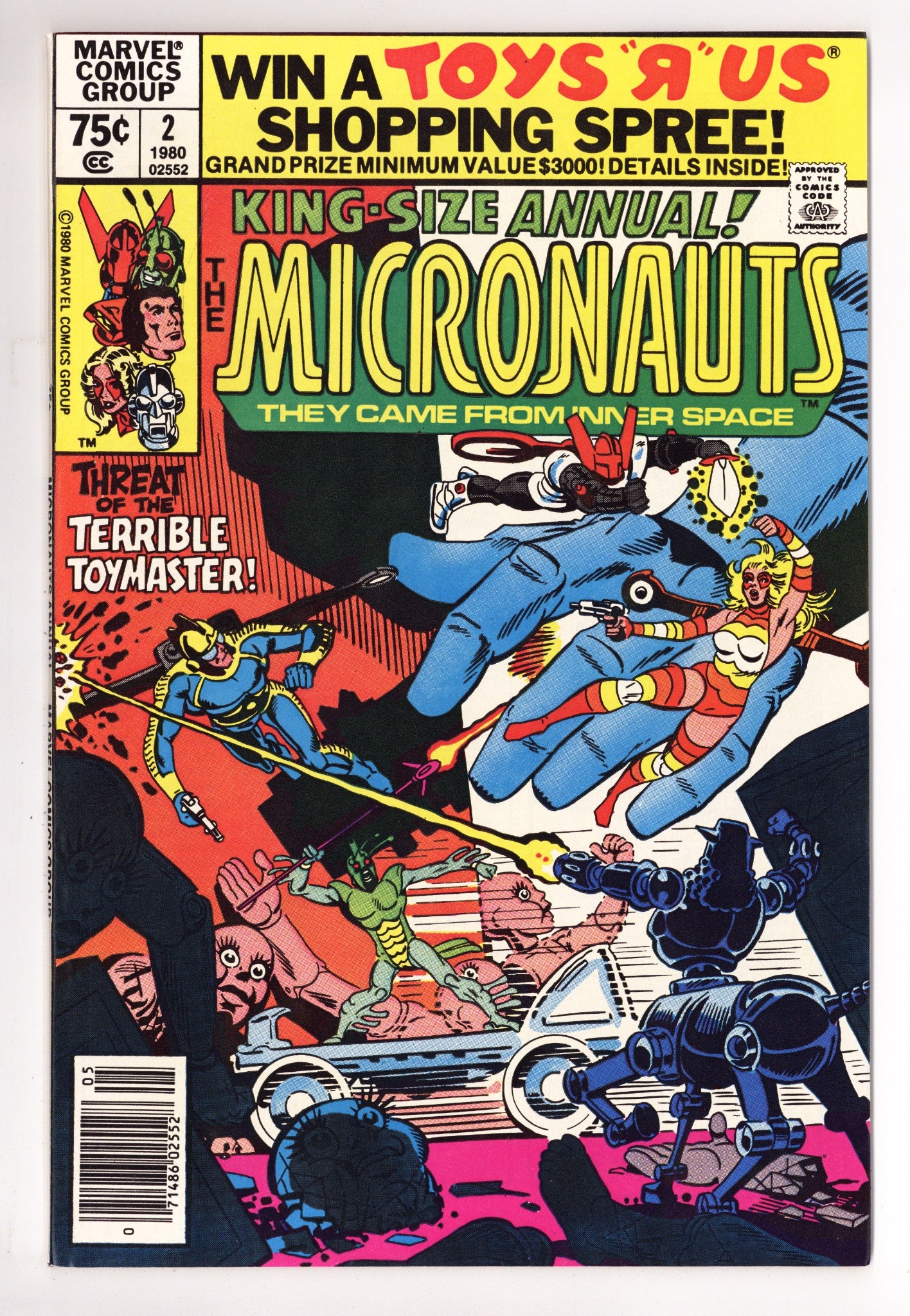 Micronauts Annual Vol 1 2 High Grade (1980) Newsstand 